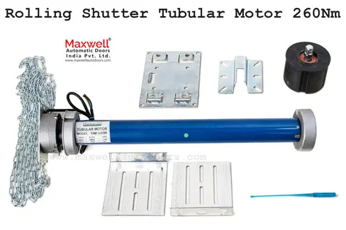 Tubular Mounting Rolling Shutter Motor 260 NM